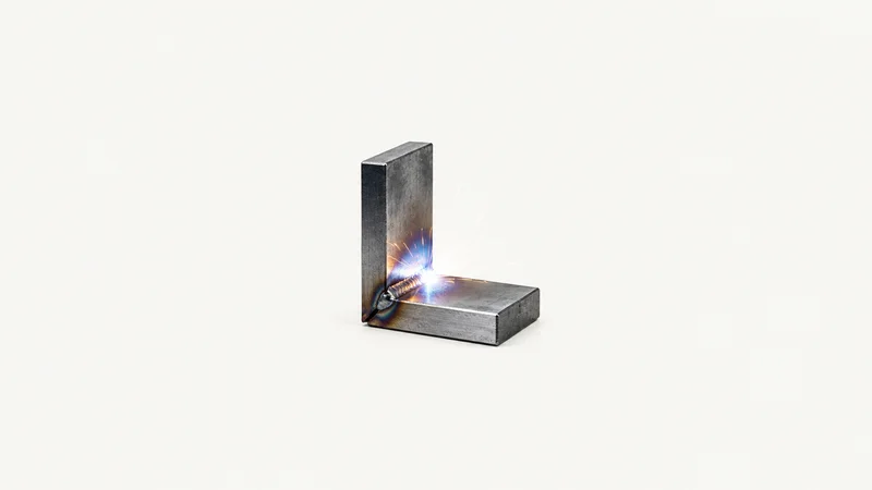 Abstract a burst of arc light spilling from a joint motif centred on a seamless pale off-white studio background, generous empty margin for overlaid branding