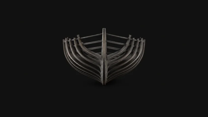 Abstract a lofted set of hull waterlines nested as concentric curves motif centred on a seamless deep charcoal near-black studio background, generous empty margin for overlaid branding