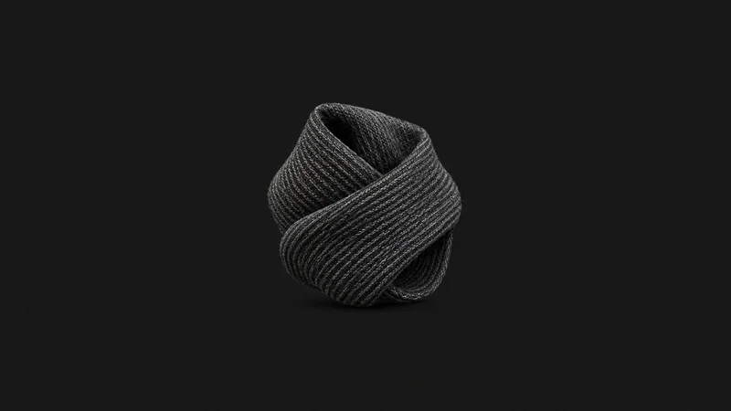 Abstract a twill diagonal pattern magnified across a fabric face motif centred on a seamless deep charcoal near-black studio background, generous empty margin for overlaid branding